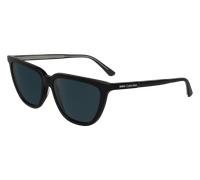 Calvin Klein Women's Sunglasses CK24537S - Black with Solid Blue Lens