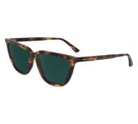 Calvin Klein Women's Sunglasses CK24537S - Milky Brown Havana with Solid Petrol Lens