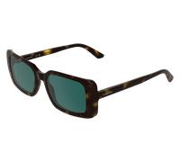 Calvin Klein CK26508S 240 Woman Sunglasses Bio-injected Havana Green / Petrolium Squared Normal