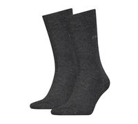 Calvin Klein Classic 2Pck Mens Dark Grey Socks Cotton - Size UK 5.5-8