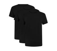 Calvin Klein Mens Crew Neck T-Shirt 3 Pack - Black Cotton - Size Medium