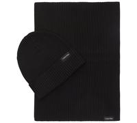 Calvin Klein Classic Scarf + Beanie K50K511021BAX - Man - Quartz - Cotton Black