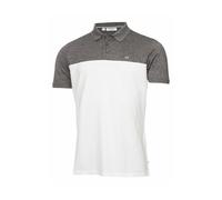 Calvin Klein COLOUR BLOCK POLO SHIRT Charcoal/White - 3XL Size: 3XL