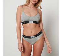 Calvin Klein Cotton-Blend Jersey Bralette - M