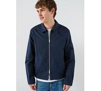Calvin Klein Cotton Dobby Blouson Harrington Jacket, Navy, Size Xl, Men Navy