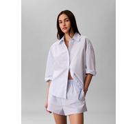 Calvin Klein Cotton Poplin Pyjama Shorts Light Blue Mix