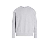 Calvin Klein Cotton Rich Loungewear crew neck sweat with embroidered logo Grey