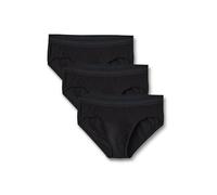 Calvin Klein Cotton Stretch 3 Pack Brief, Black with Red/Green/Navy