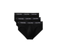Calvin Klein Cotton Stretch 3 Pack Brief, Black with Red/Green/Navy