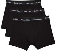 Calvin Klein Men's U2662G-XWB 100% Authentic CK Trunks Underwear 3 Pack Black