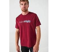 Calvin Klein Cursive Graphic Logo T-Shirt, Dark Red, Size 2Xl, Men Dark Red