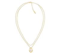 Calvin Klein Edgy Pearls Necklace Stainless Steel 35000559 - Woman - Stainless Steel Gold