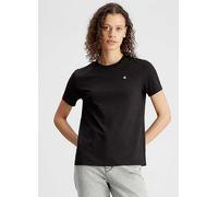 Calvin Klein Embroidered Logo Badge Short Sleeve T-Shirt Black