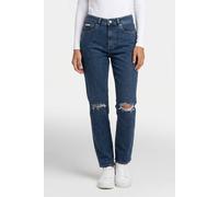 Calvin Klein Eu High Rise Straight Jeans Destroyed Sea size W28 | Straight Pants Outlet | Women W28