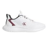Calvin Klein Women’s Low Top EVA Mix Drawstring Runner Trainers, Multicolor (Lily White/Beluga/New Maroon), 6