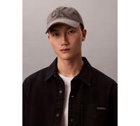 Calvin Klein Felt Monogram Patch Cap Charcoal Gray size OS | Outlet | Men | Black OS
