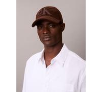 Calvin Klein Felt Monogram Patch Cap Chocolate Martini size OS | Outlet | Men | Brown OS