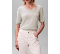 Calvin Klein Fine Gauge Viscose V-neck Top Pale Meadow size L | Sweaters Outlet | Women L