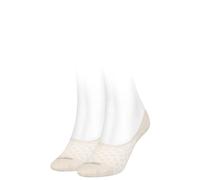 Calvin Klein Footie High Cut Diamond Open Work Socks 2 Pairs