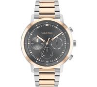 Calvin Klein Watches Men's Two Tone Gauge Watch Grey