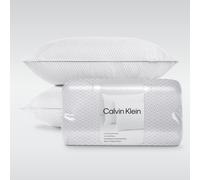 Calvin Klein Geometric Print 20"""" x 36"""" King Size Set of 2 Bed Pillows for Sleeping White