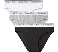 Calvin Klein Girl's, 3Pk Bikini G80G800728, Brief, Blk/Gryhtr/White, 10 Years
