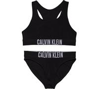 Calvin Klein Girls’ Bralette Bikini Set with Logo, Black (Pvh Black), 14-16 Years