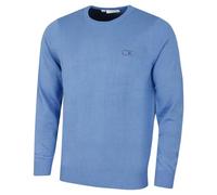 Calvin Klein Golf Mens Round Neck Tour Sweater - Blue Marl - L