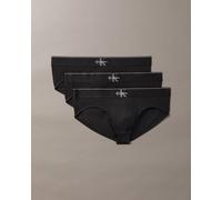 Calvin Klein Graphic Monogram Cotton Stretch Briefs Pure Black (3 Units) - S