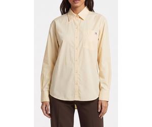 Calvin Klein Heritage Label Relaxed Shirt Vanilla Custard size XS | Longsleeves Outlet | Women | White XS