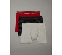 Calvin Klein HOLIDAY COTTON STRETCH Mens 3 Pack Trunks Multicoloured - Small