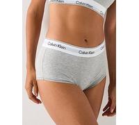 Calvin Klein Icon Cotton Modal Boy Short, Grey, Size Xs, Women Grey