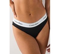 Calvin Klein Women’s Bikini Briefs with Logo Waistband, Black (Black), XL