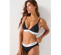 Calvin Klein Icon Cotton Modal Lightly Line, Black, Size Xl, Women Black
