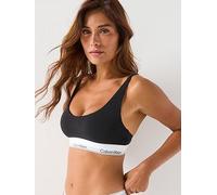 Calvin Klein Icon Cotton Modal Lightly Lined Bralette, Black, Size M, Women Black