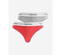 Calvin Klein Lv00qf8834 Thong 2 Units Grey,Pink XS Woman