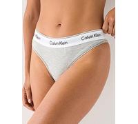 Calvin Klein Icon Cotton Modal Thong Underwear, Grey, Size Xs, Women Grey