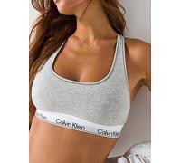Calvin Klein Lv00qf8493 Unlined Bralette Bra Grey M Woman