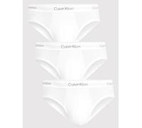 Calvin Klein Icon Cotton Stretch 3 Pack Hip Briefs, White, Size S, Men White