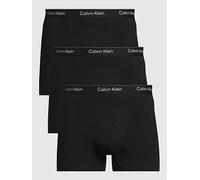 Calvin Klein ICON Cotton Stretch 3 Pack Trunks, Black, Size 2Xl, Men Black