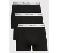 Calvin Klein ICON Cotton Stretch 3 Pack Trunks, Black, Size 3Xl, Men Black