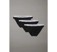 Calvin Klein Icon Logo 3 Pack Bikini Briefs - Black