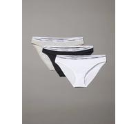 Calvin Klein Icon Logo 3 Pack Bikini Briefs - Black/White/Grey Heather