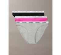 Calvin Klein Icon Logo Panty Grey Pink Black (3 Units) - L