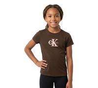 Calvin Klein Ig0ig03065 Short Sleeve T-shirt Brown 10 Years Girl