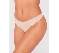 Calvin Klein Invisibles Thong, Brown, Size L, Women Brown