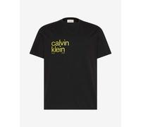 Calvin Klein Jeans 20s Circle Graphic Short Sleeve T-Shirt Black Yellow - S