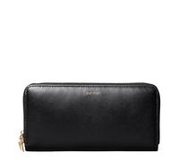 Calvin Klein Women's Large Zip Around Purse with Logo, Black (Black), One Size