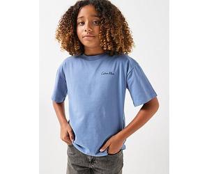 Calvin Klein Jeans Boys Polaroid Short Sleeve T-Shirt, Blue, Size 4 Years Blue