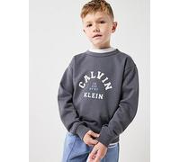 Calvin Klein Jeans Boys Varsity Crew Neck Sweatshirt, Dark Grey, Size 16 Years Dark Grey